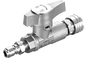 M MINGLE Ball Valve Pressure Washer, 3/8" Quick Connect Ball Valve for Power Washer Hose, 5000 PSI