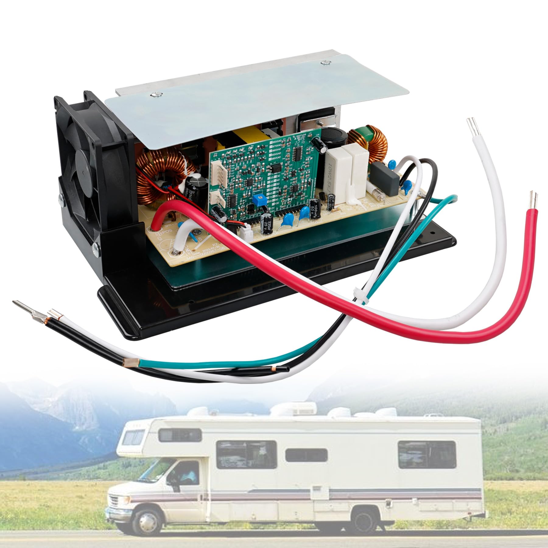 Photo 1 of WF-8955-MBA RV Power Converter DC Main Board Assembly, 55 Amp Replacement for WF-8955, WF-8900-AD, WF-8955-AD-MBA Series Converters, Compatible with Parallax 7155 & 7145 Power Center