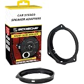 Scosche SASCN656 5.25-6.5&rdquo; Speaker Adapters - Compatible with Select 2004-16 Nissan and Scion - Adapter for 5 1/4" to 6 1/2" Car Speakers - Sold in Pairs - Does Not Fit Oversize 6.5", 6.75" or 6X9"