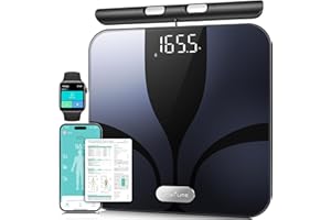 Posture Scale for Body Weight and Fat Percentage, 8 Electrodes Larger Platform Digital Scale for BMI 28 Body Composition Measurement, Bathroom Smart Scales with LED Display FSA or HSA Eligible