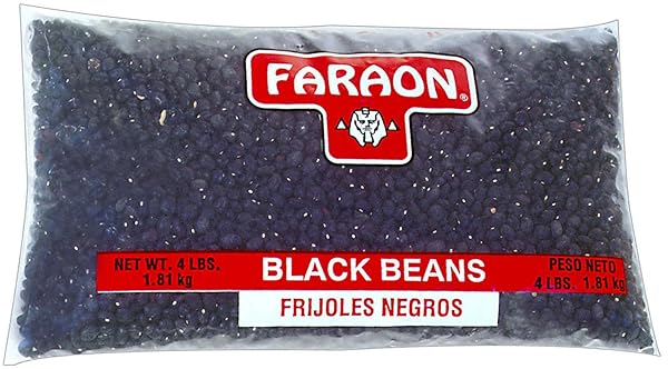FARAON BLACK BEANS, 4 POUND