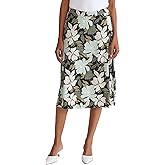 Kasper Women's Pull-on Printed Matte Jersey Flared Skirt
