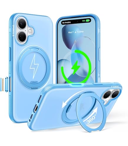 Amazon.com: TORRAS for iPhone 16 Case, 360 Magnetic Stand, Slim
