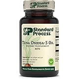 Standard Process Tuna Omega-3 Oil EPA and DHA - Whole Food Emotional Support, Brain Health and Brain Support, Eye Health, Ski