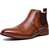 ArcBrothers Men's Chelsea Boots, Relaxed Fit Roomy Toe Box Design, Premium Leather Slip-on Ankle Boots, All-Day Comfort