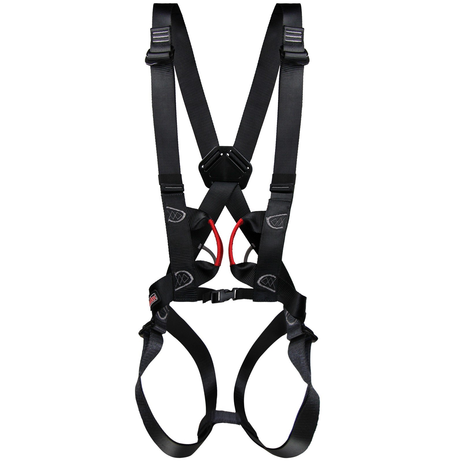 ALPIDEX Climbing harness for teenagers and adults EN 12277 full body harness infinitely adjustable