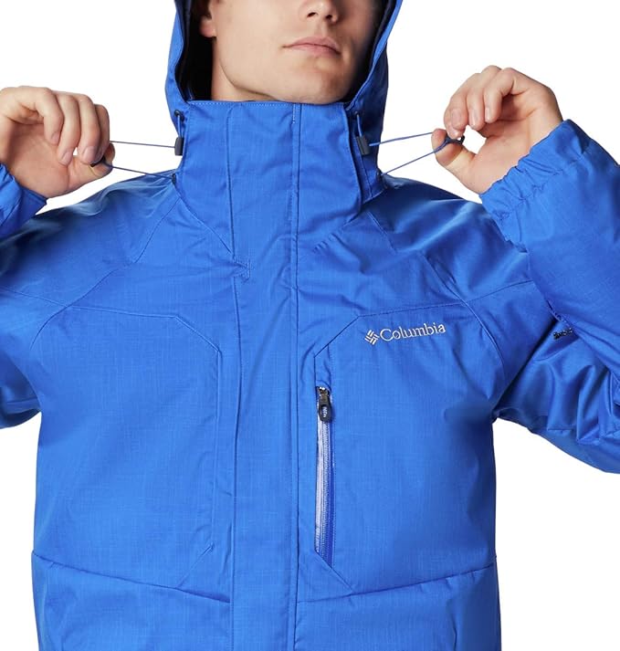 columbia men's alpine action jacket graphite & super blue