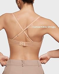 INLYRIC Women's Sheer Strapless Bras Mesh Sexy