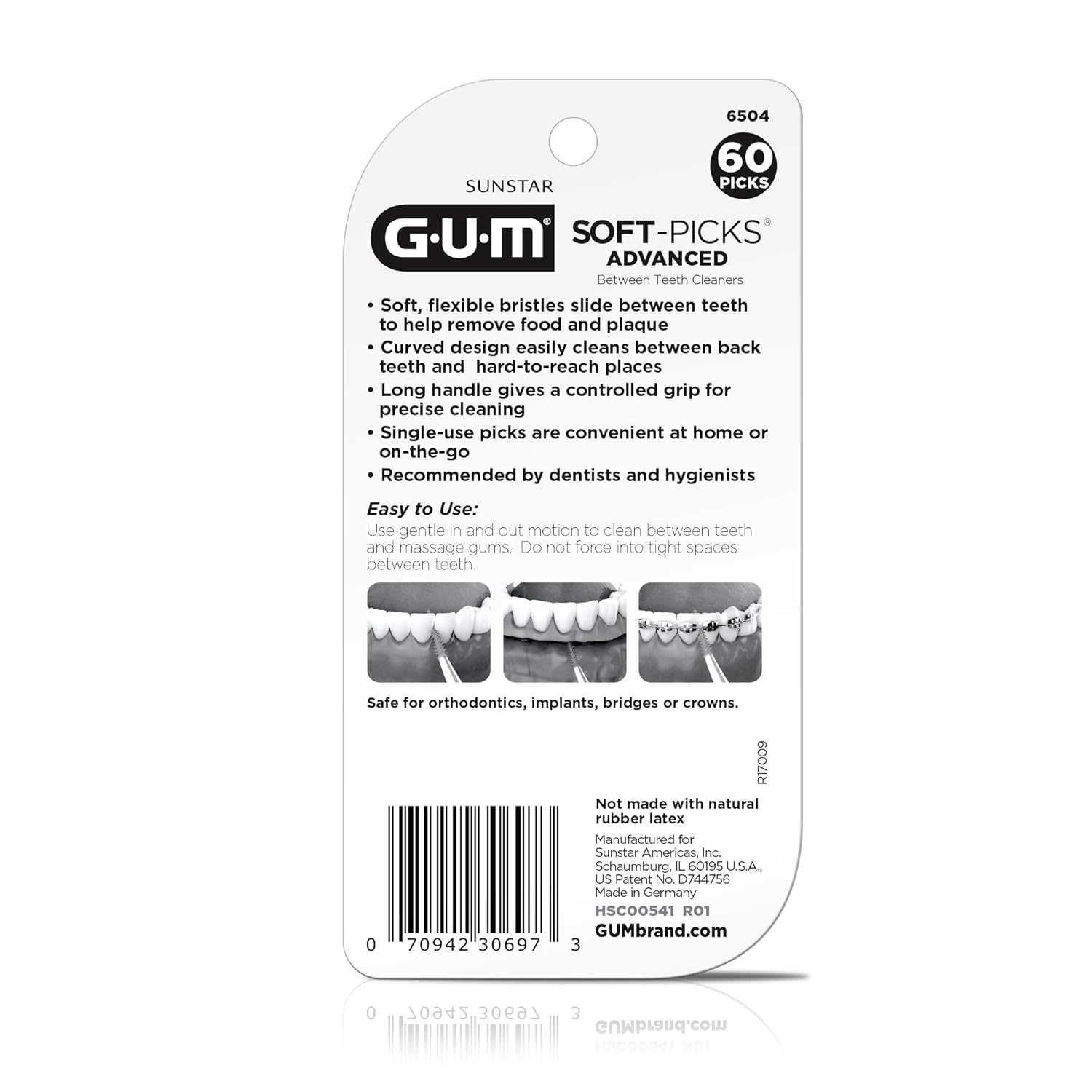 GUM Soft-Picks Advanced Dental Picks, 60 Count: Industrial & Scientific