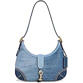 COACH Women's The Originals Denim Hamptons Hobo, B4/Blue, One Size