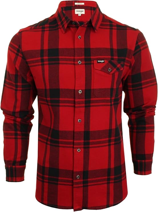 Chemise Décontractée Wrangler Pour Homme - Style Denim Américain, Coupe Régulière | Collection Automne/hiver