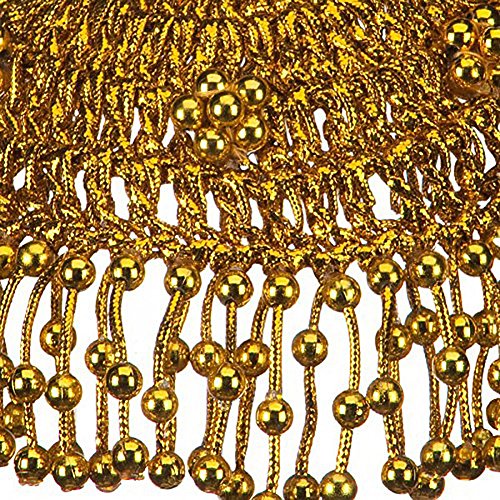 Egyptian Queen Cleopatra Gold Beaded Headdress - Image 5