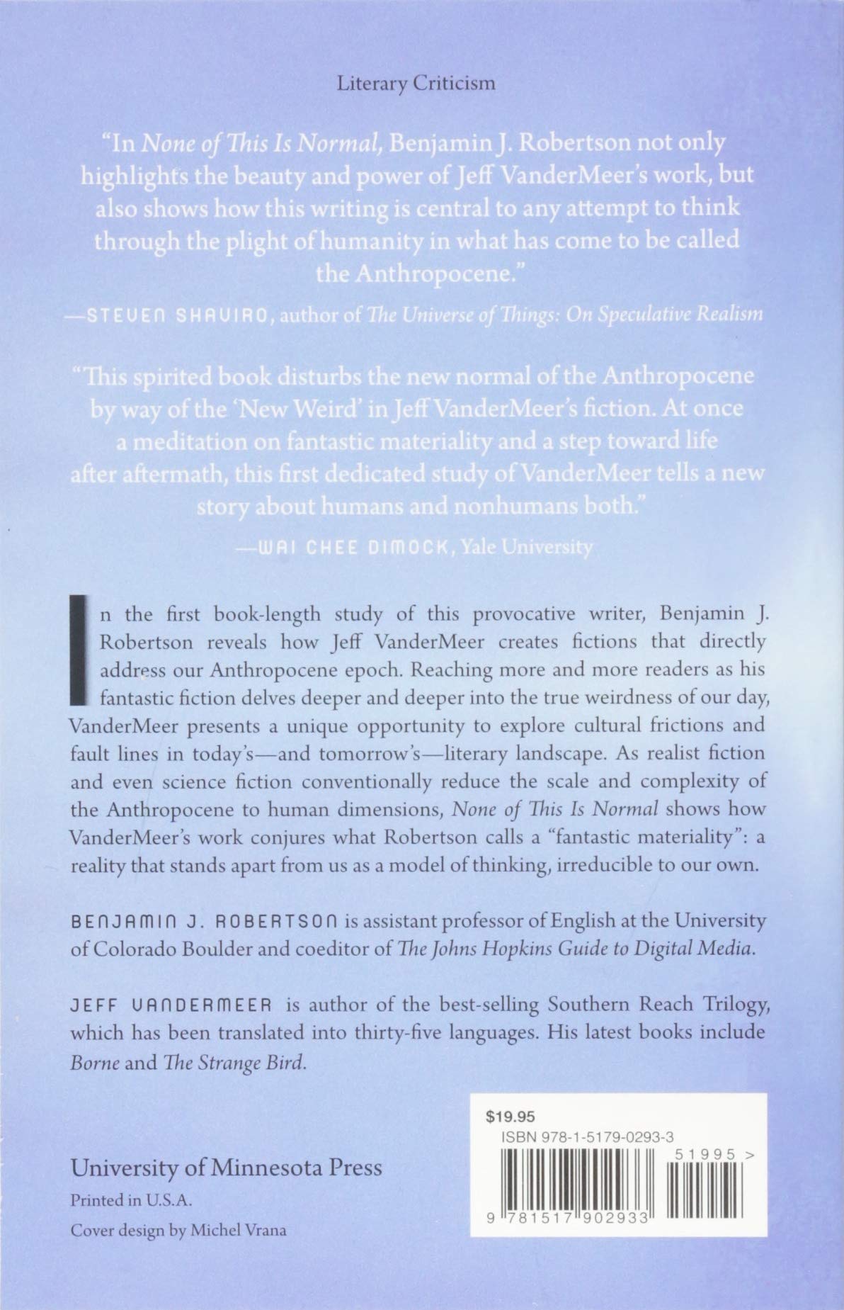 Amazon Com None Of This Is Normal The Fiction Of Jeff Vandermeer 9781517902933 Robertson Benjamin Books