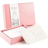 Prudiut 48 Sheets 4x6 Watercolor Postcards, 140lb/300gsm Blank Postcards Watercolor Paper Cards Art Supplies Valentine Gifts for Painting, DIY, Mailing, Invitations, Greeting Cards
