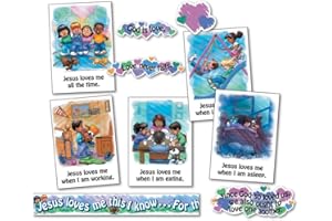 CARSON DELLOSA EDUCATION Carson Dellosa Jesus Loves Me Bulletin Board Set