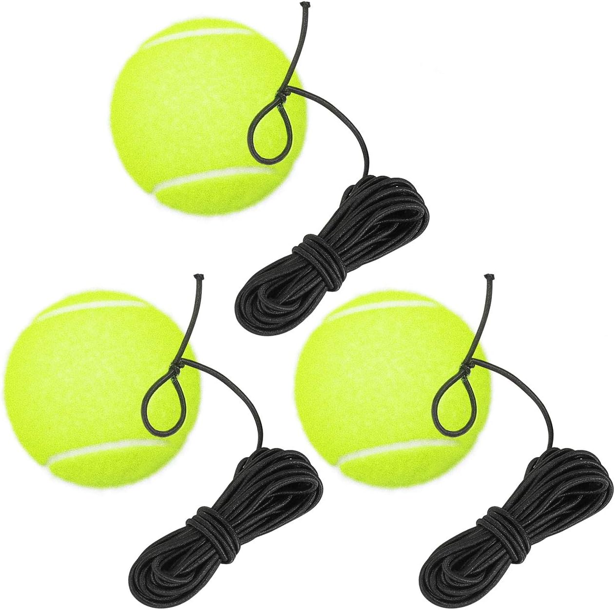Fostoy Tennis Trainer Ball with String, 3 Pack Durable Replacement