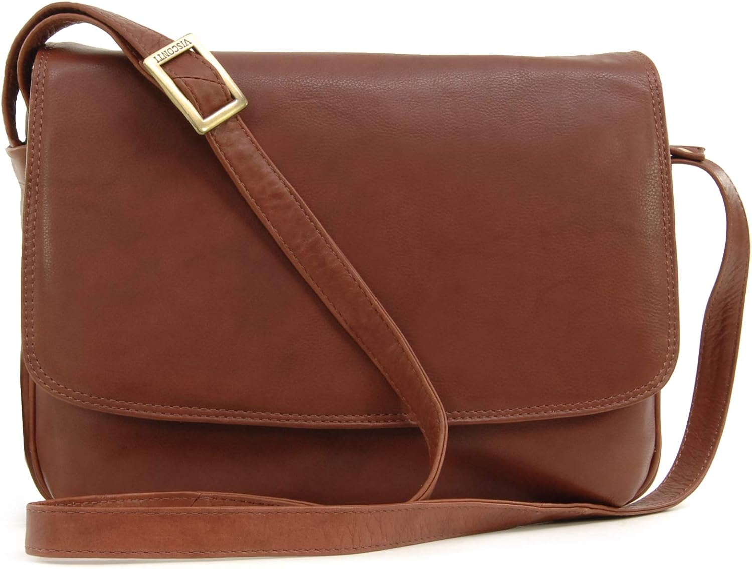 VISCONTI, Women's Leather Crossbody Bag, Medium Organiser Handbag, Multiple Pockets, Adjustable Shoulder Strap, 03190 Claudia