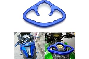 GENERIC Motorcycle Grab Bar Fuel Tank Armrest Front Passenger Hand Grip for Suzuki GSXR 600 750 1000 1300 2004-2017 Motorcycle Accessories (Blue)