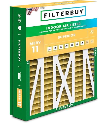 thumbnail image 2 of Filterbuy 13x21.5x1 Air Filter (6-Pack), Pleated MERV 13 Health Defense Replacement HVAC AC Furnace Filters (Actual Size: 12.88 X 21.50 X 0.75 2 of 13