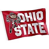Desert Cactus Ohio State University OSU Flag - 3 x 5 Feet Buckeyes Banner, Indoor/Outdoor Durable Fabric, 100% Polyester Design (Style Mascot 5)