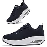 Oude Sneakers for Women Comfortable | Shoes for Women Traveling | 2 Inch Air Cushion Rocker Bottom