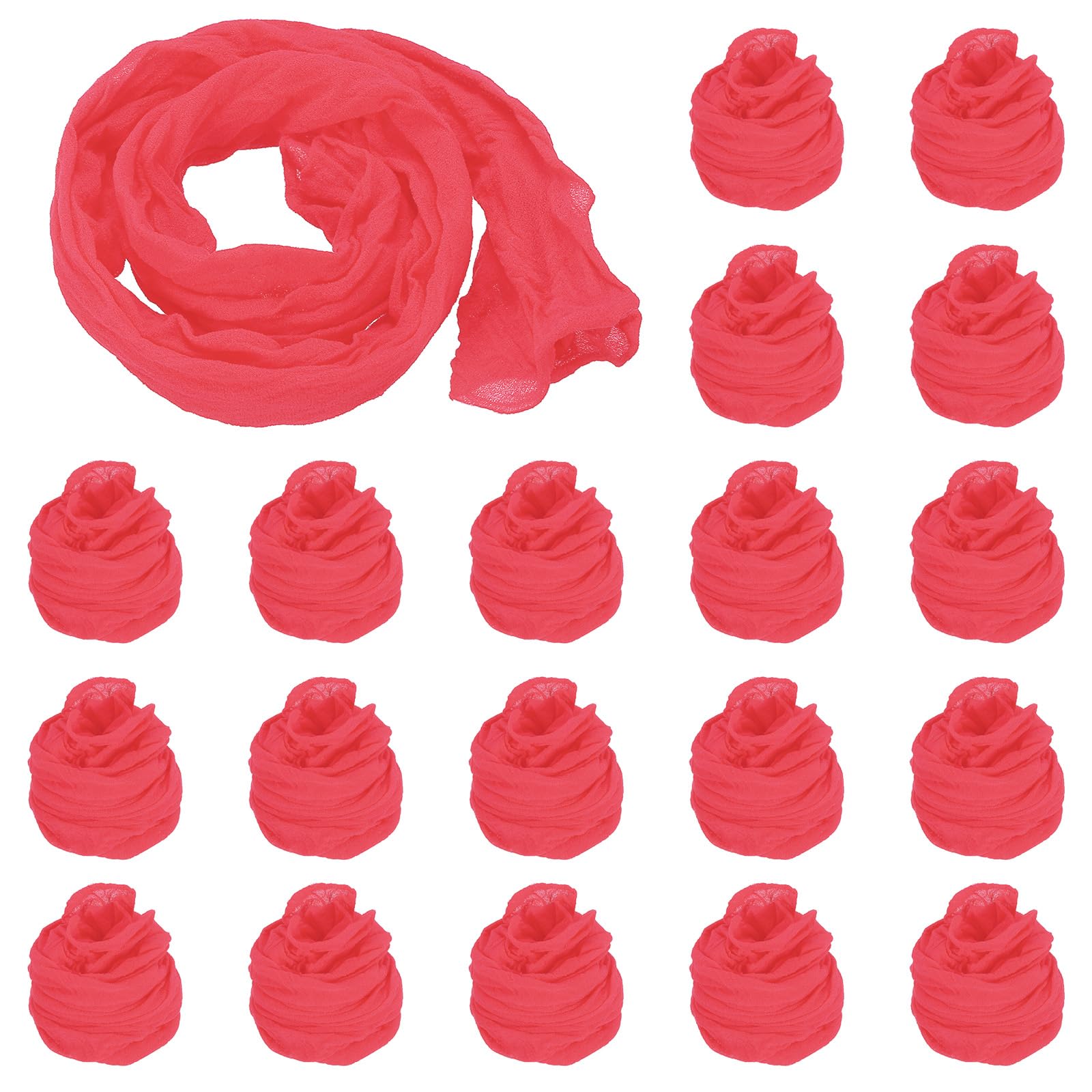 PATIKIL Nylon Stockings DIY Flower, 20Pcs Stocking Flower Fabric Material Tensile Silk Stocking Flowers for DIY Flower Making Wedding Crafts Home Decoration, Hot Pink