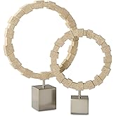 Uttermost 18167 Ivory Fusion - Sculpture (Set of 2)-22.75 Inches Tall and 16.5 Inches Wide