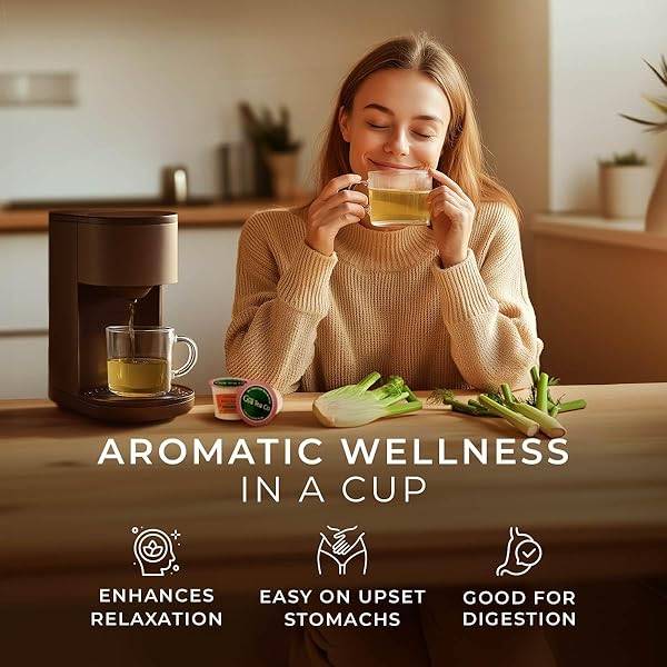 GYA TEA CO FENNEL HERBAL TEA POD (16 CT) – DECAF WELLNESS TEA FOR GOOD NIGHT’S REST OF BLOATING & DIGESTION