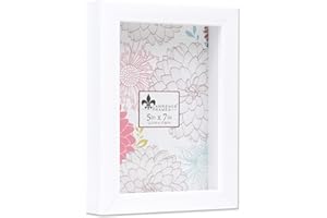 Lawrence Frames 785257 Shadow Box Frame, 5x7, White