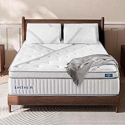 Calking Size Mattress, Lechepus 14Inch Medium Plush