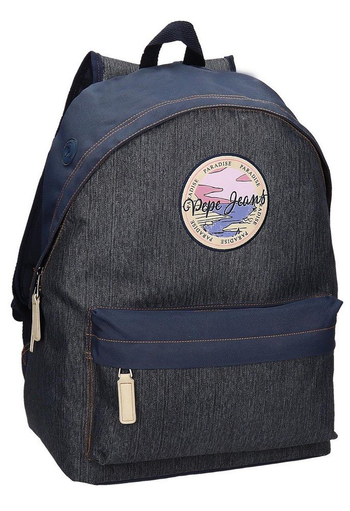 Pepe Jeans Yelena Backpack Blue 31x42x17,5 cms Polyester 22.79L