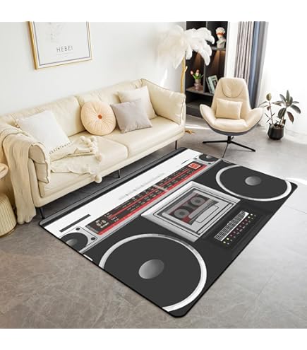 Amazon.com: Erosebridal 80s Party Area Rug 5x7 for Bedside
