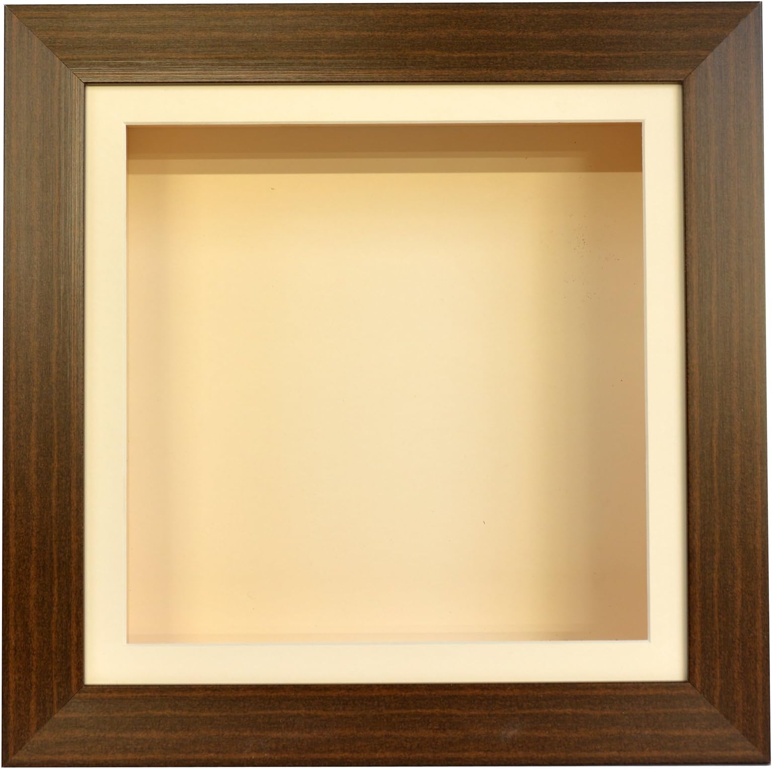 Boldon Framing 3.75 Inch Deep 3D Shadow Box Frame Medals Casts Memorabilia-10x10-Dark Brown