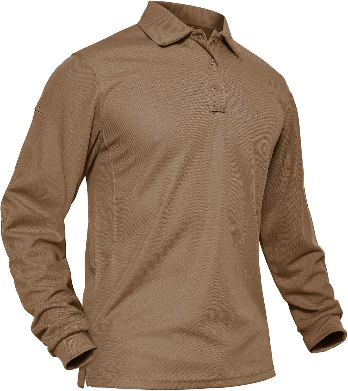 MAGNIVIT Men's Military Long Sleeve Shirt Outdoor Performance Tactical Army Combat Polo Shirts at  Men’s Clothing store