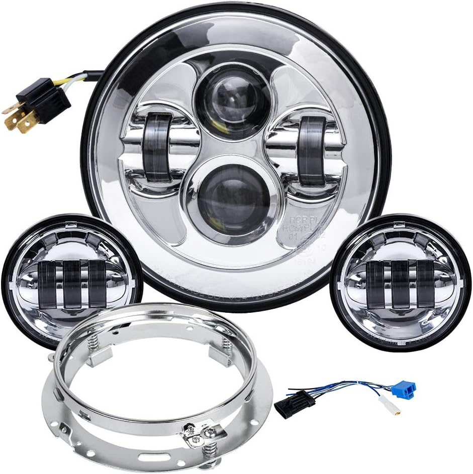 Motorcycle 7" LED Headlight for Harley Road King,Road Glide