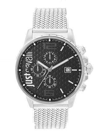 Silver Chronograph Mens Watch-JC1G063M0065