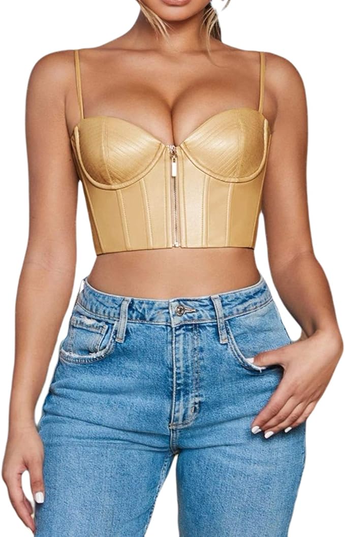 corset top spaghetti strap