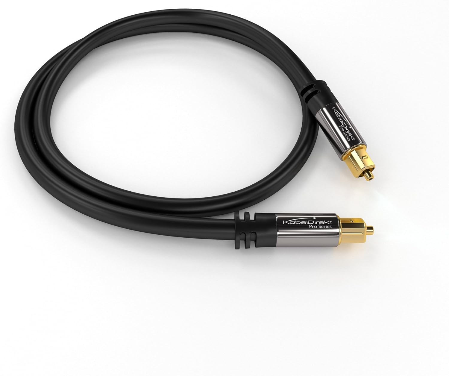 KabelDirekt Optical Digital Audio Cable (15 Feet) Home Theater Fiber Optic Toslink Male to Male Gold Plated Optical Cables Best For Playstation & Xbox - Pro Series: Home Audio & Theater