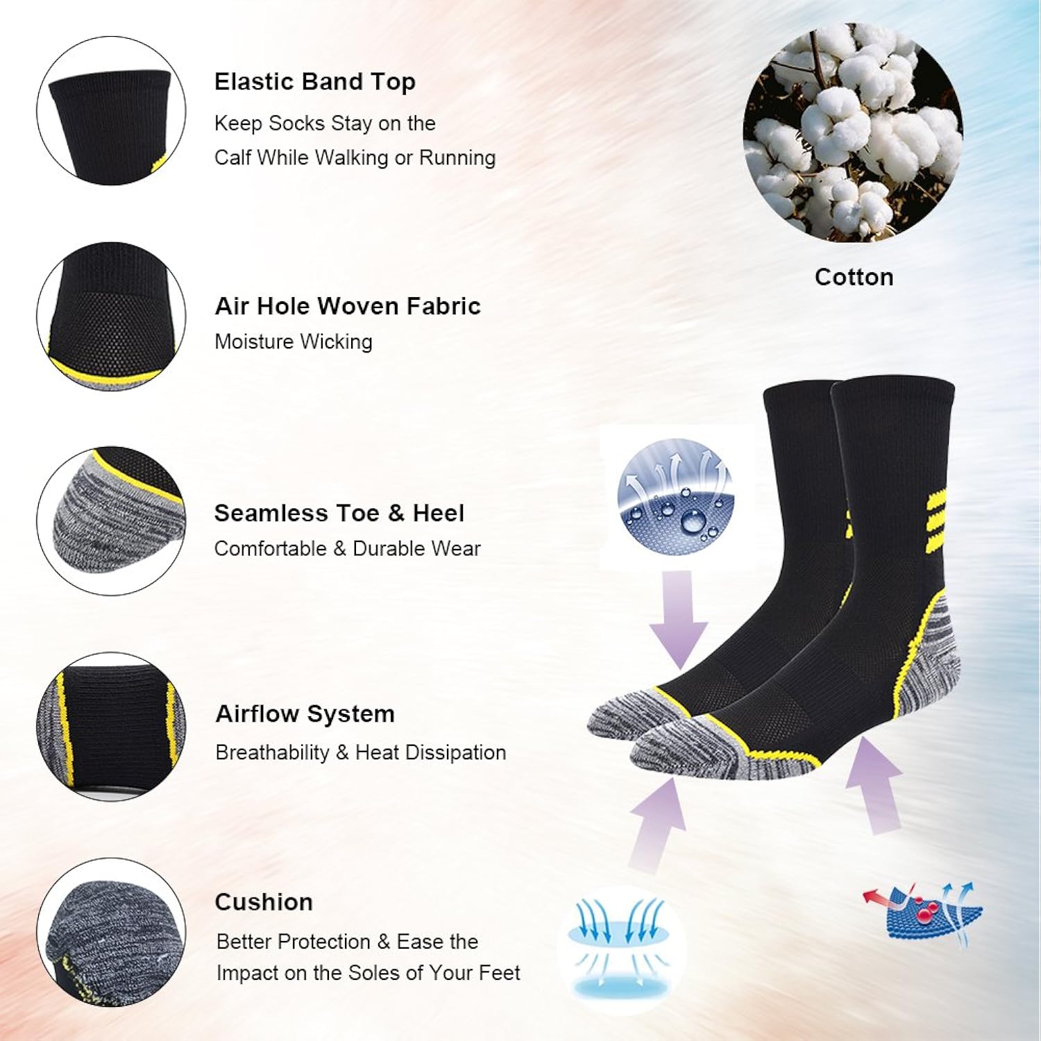 Women Funcat Men Women Stripe Pattern Over Knee High Soccer Football