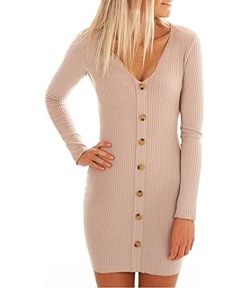 sweater button down dress