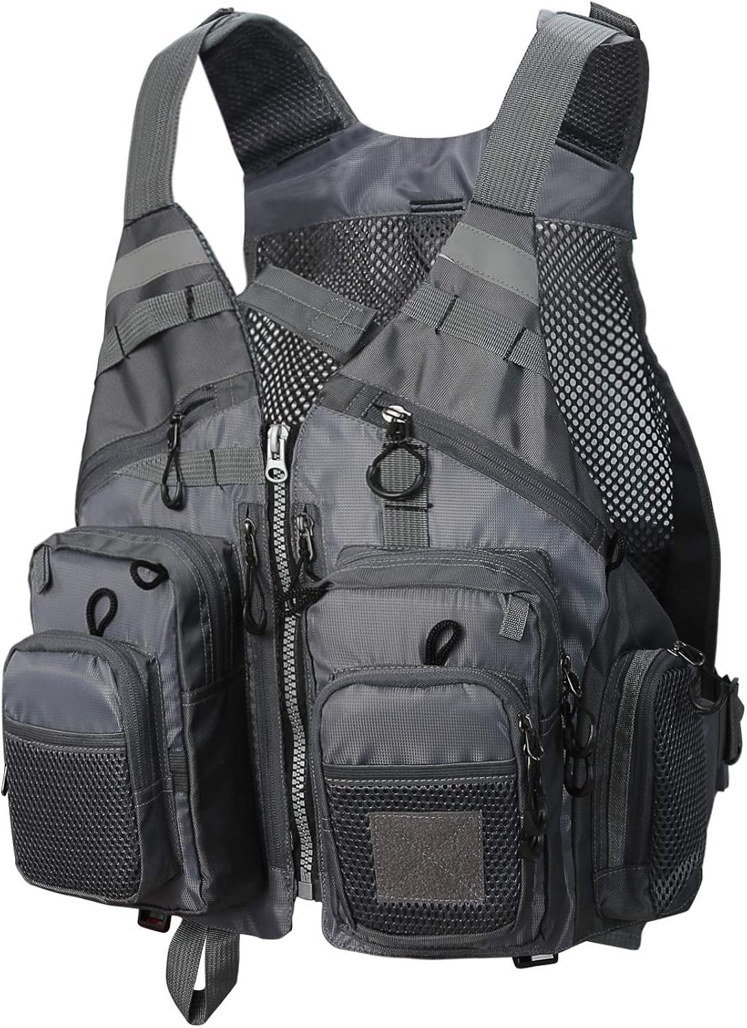 Uomo Gilet Da Pesca All'aperto Gilet Multitasche Gilet Estivo Ad - Foto 4