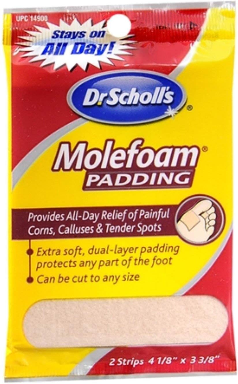 Dr. Scholl's Molefoam Padding 2 Each (Pack of 4): Health & Personal Care