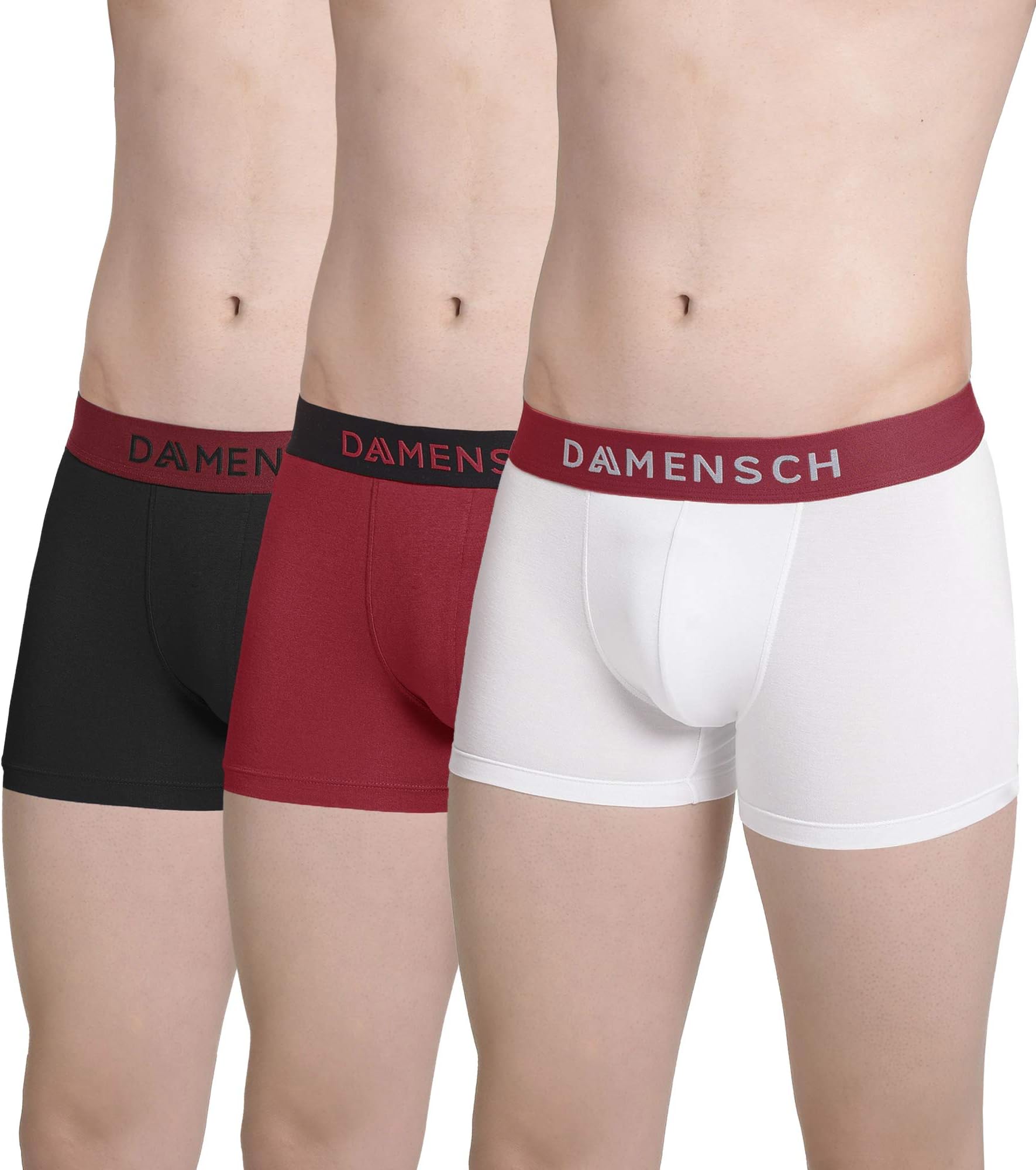 DAMENSCH Men’s AER-Soft Anti-Bacterial Micro Modal Trunks - Pack of 3 Valentine Day Special Edition Box(100% Guarantee if NOT satisfied)-Made in India