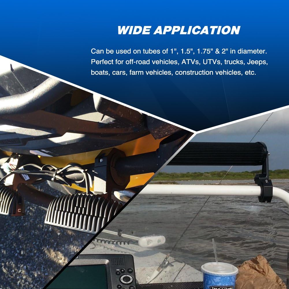 Nilight ZH060 2PCS 4 Inch 18W Flood LED Light Mounting Bracket