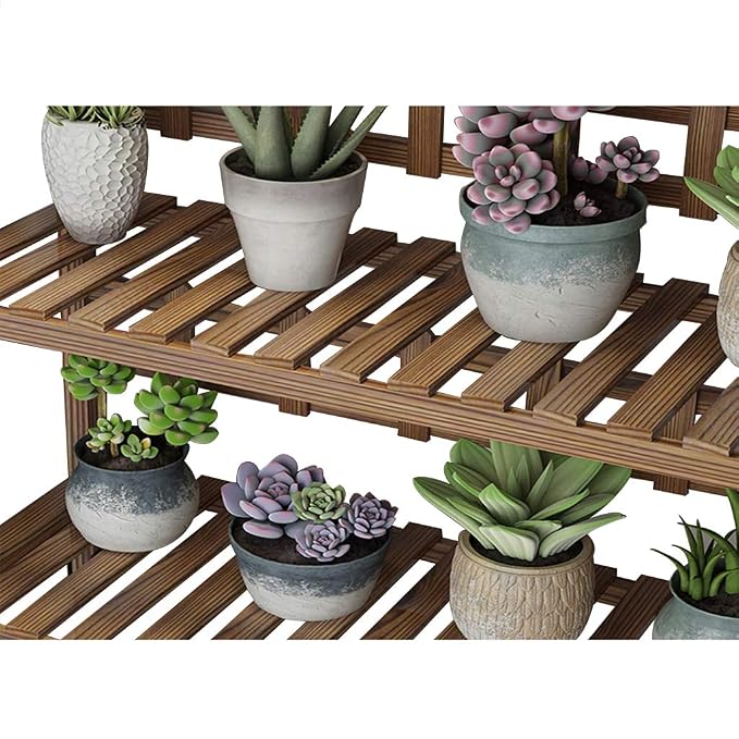 Soporte de Flores de Madera Planta de 3 Capas Soporte de Pasos ...
