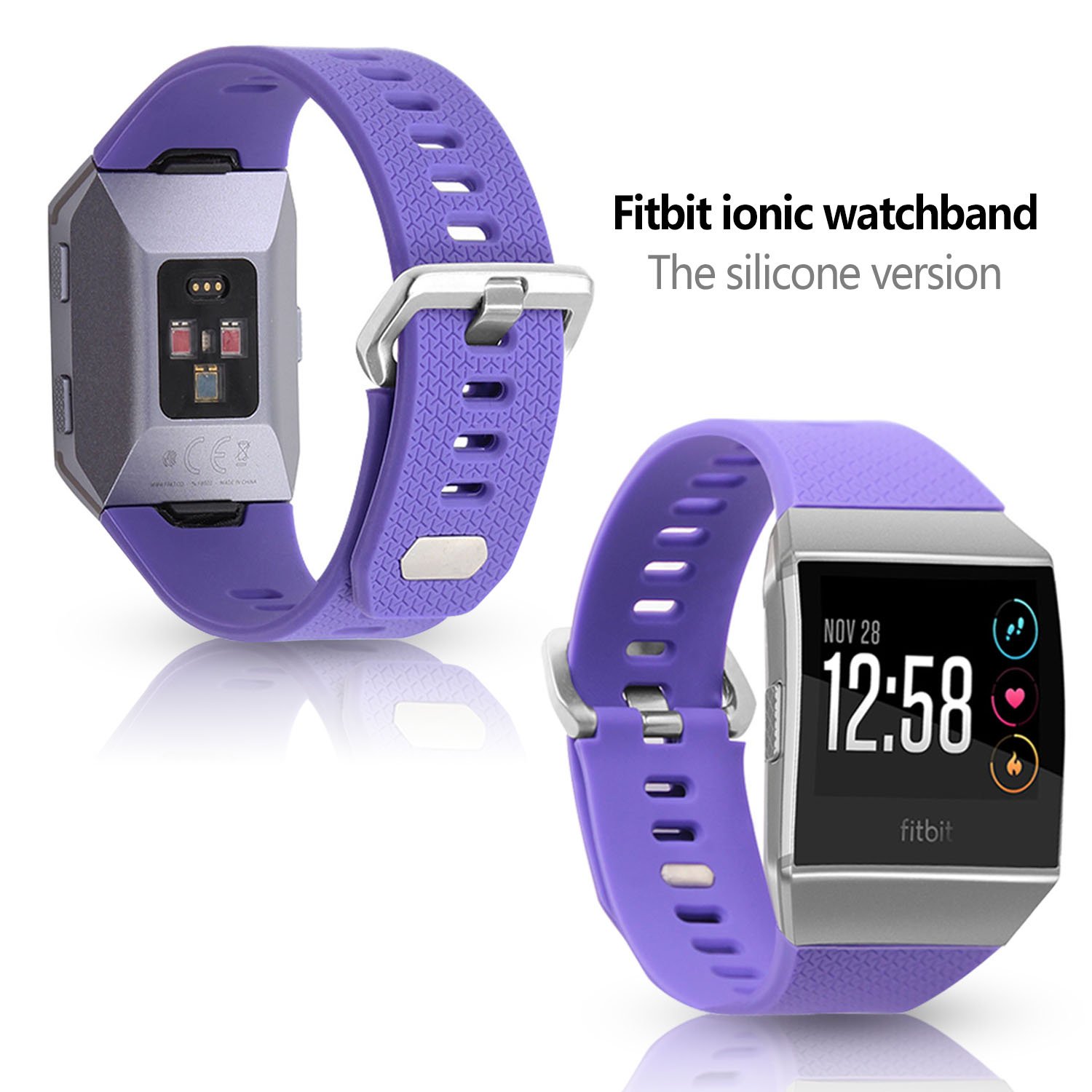 Fitbit Ionic - Correa para reloj, silicona suave correa para ...