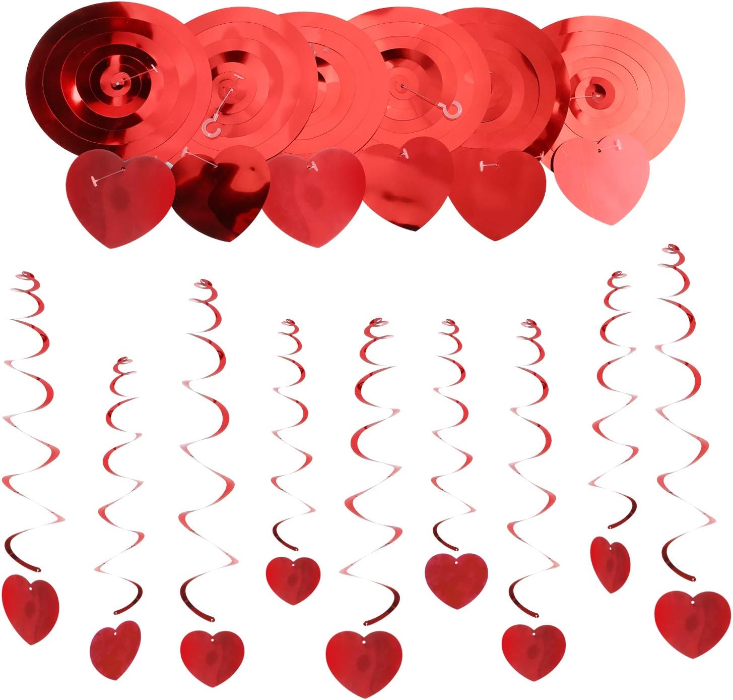 Anniversaire Howaf 5 M Rouge Amour Coeur Bannieres Saint Valentin Guirlande Suspendues Decoration Pour Saint Valentin Mariage Fiancailles Guirlandes Cotillons Et Confettis Bannieres