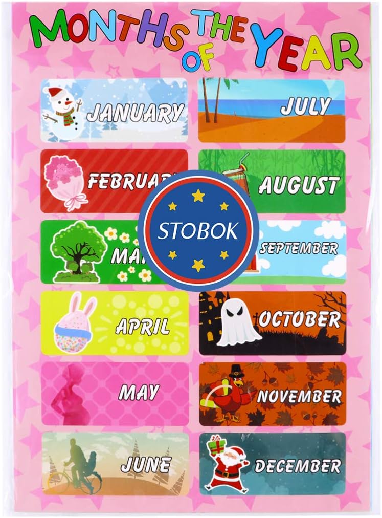 Educational Preschool Posters for Toddlers and Kids Kindergarten