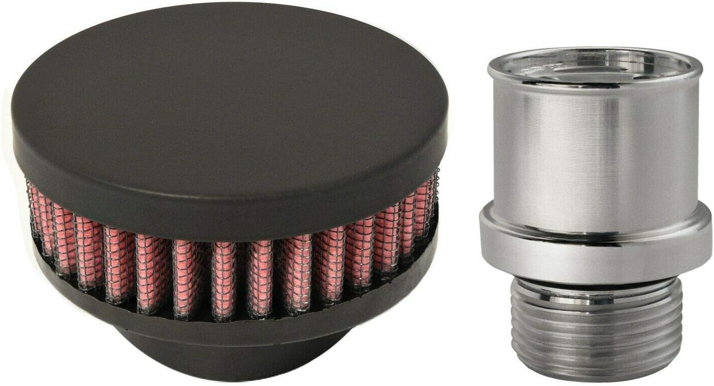 CFM Performance 10204 Billet Valve Cover Breather Kit for Holley LS Valve Covers