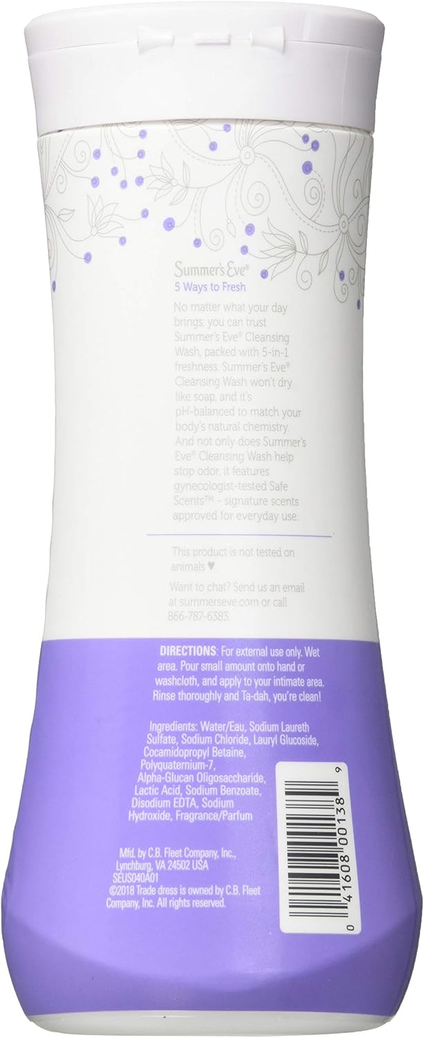Summer's Eve Cleansing Wash | Delicate Blossom | 15 Ounce | Pack of 1 | pH-Balanced, Dermatologist & Gynecologist Tested: Health & Personal Care